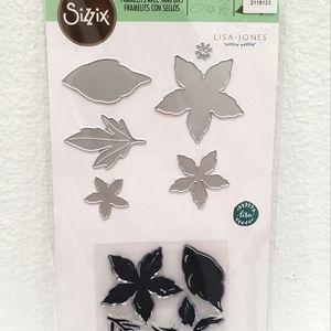 Sizzix framelits with stamps Seasonal flowers